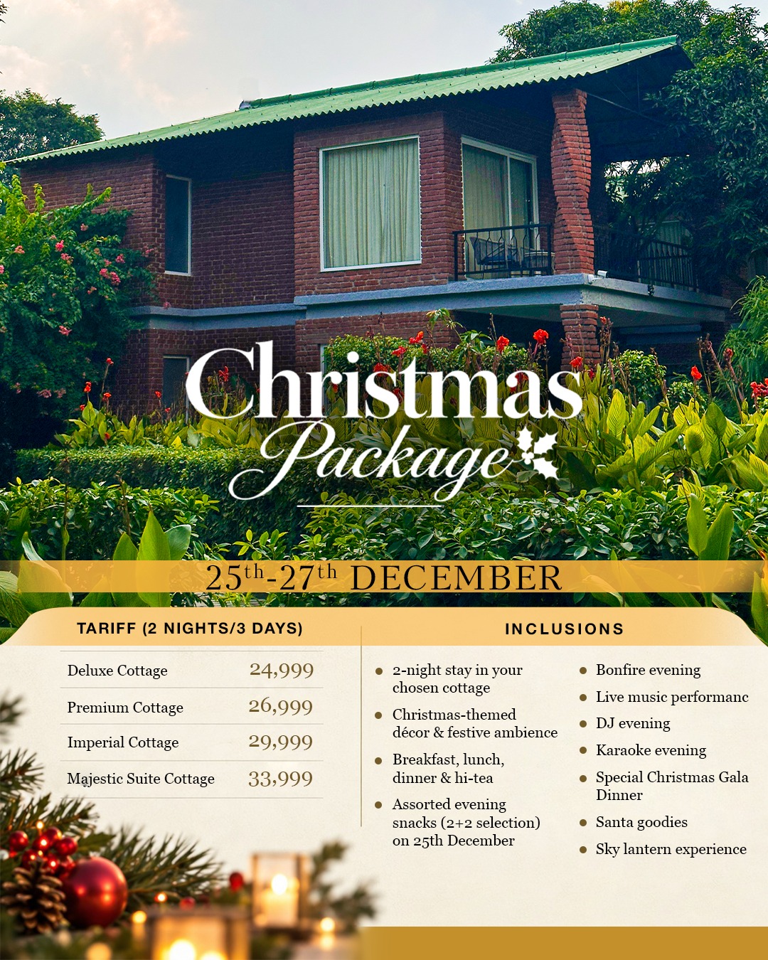Mango Tree Resorts Special Offer